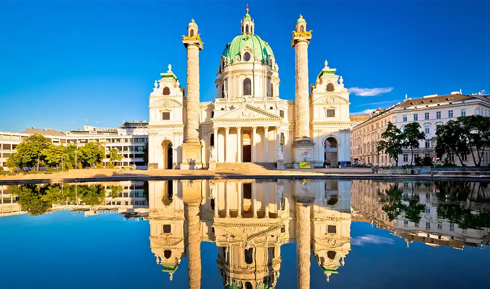 die Karlskirche in Wien, wo spannende Landventure-Missionen gespielt werden können